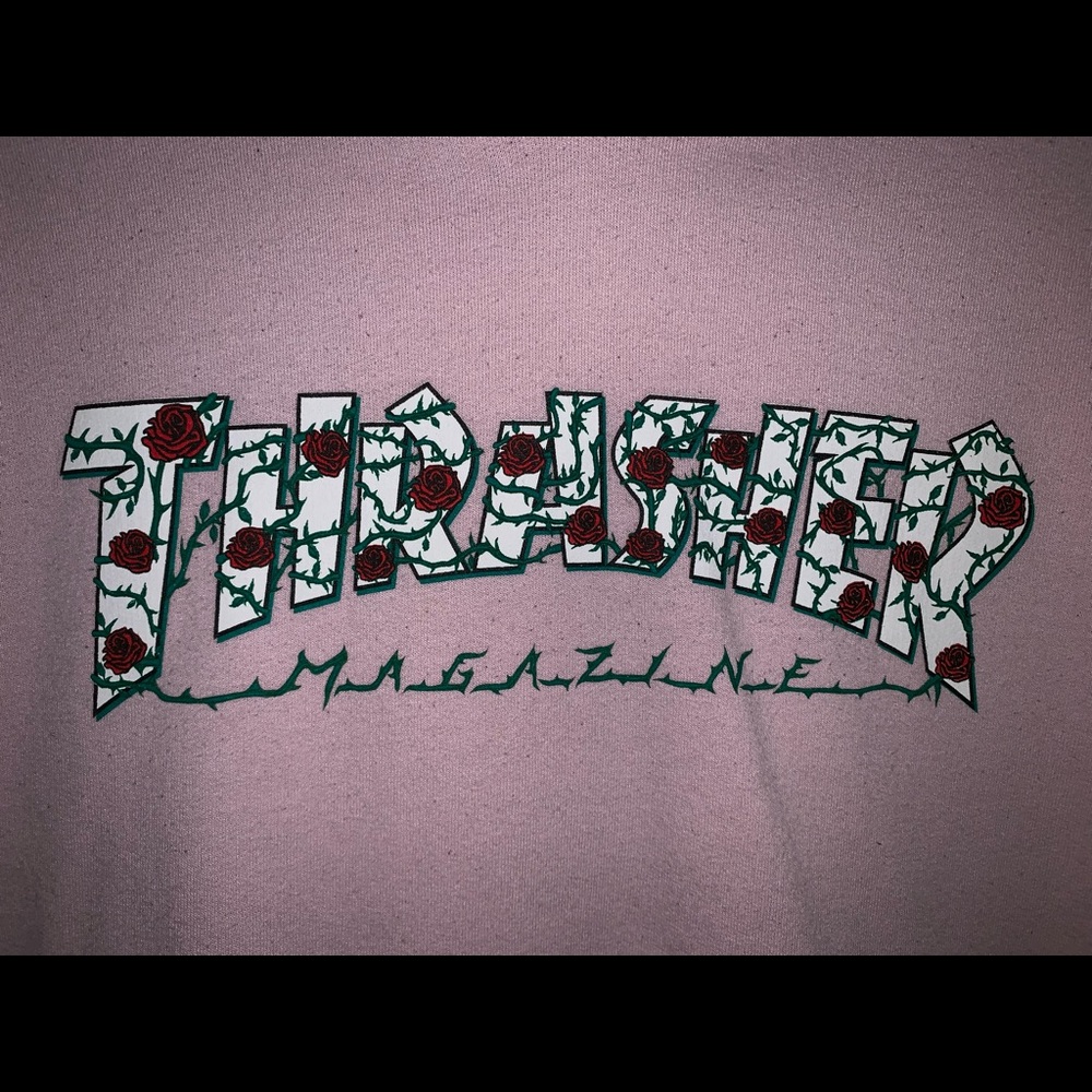 Thrasher Roses Pink Hoodie